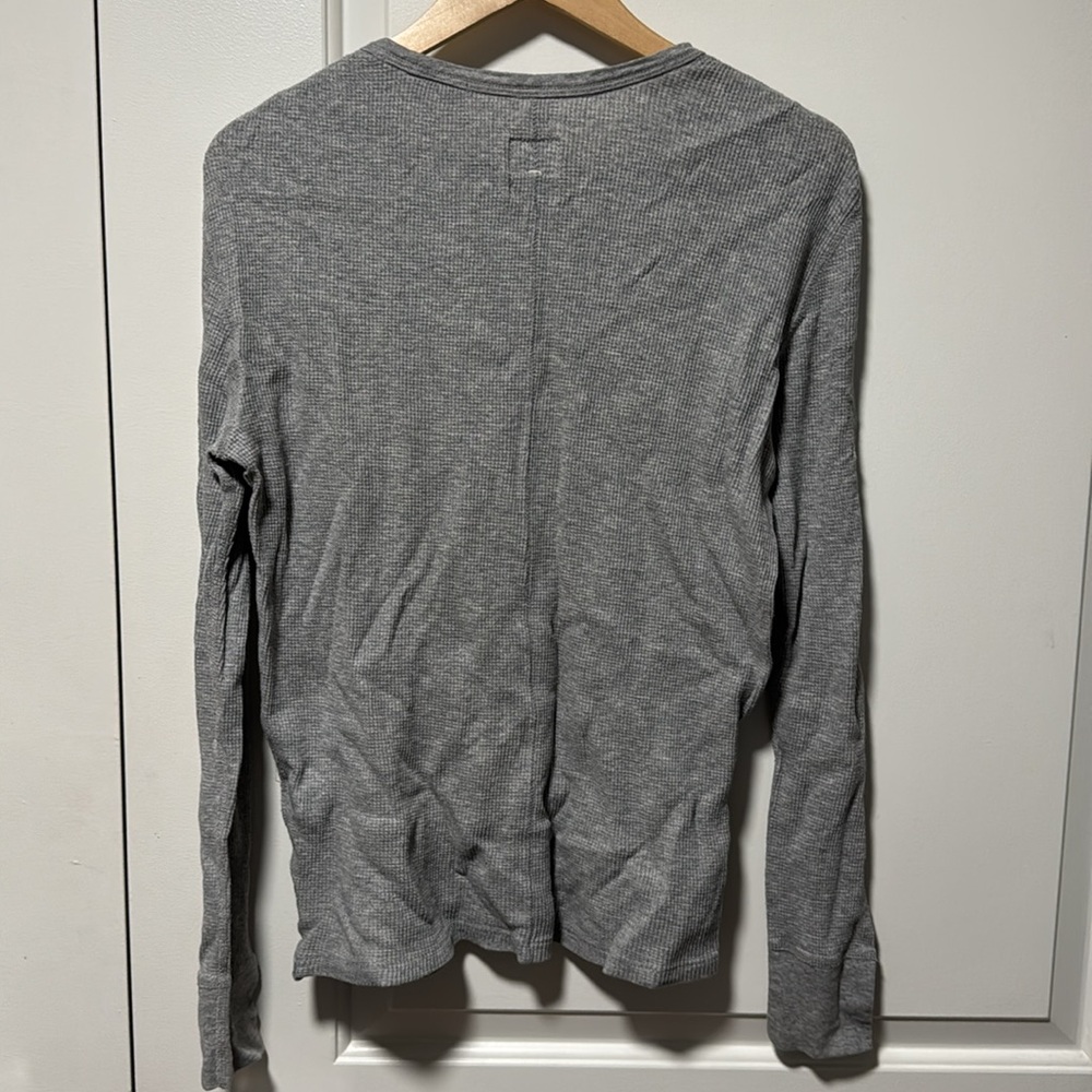 Rag & Bone Light Gray Ls Ribbed Tee Size Small - image 5